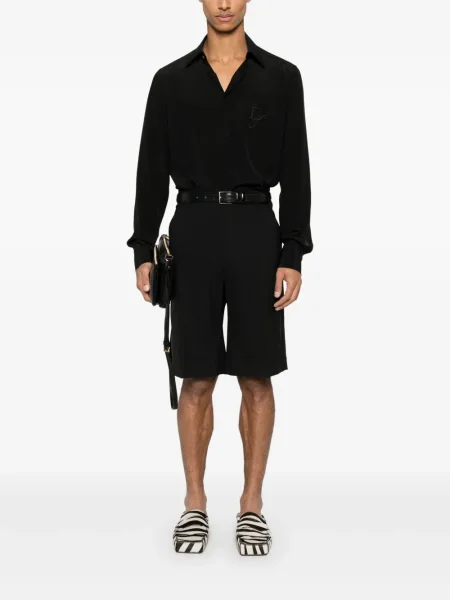 Cămașă Dolce & Gabbana cu broderie negru