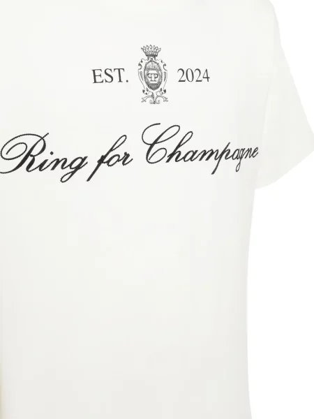 Tricou Philipp Plein cu imagine alb