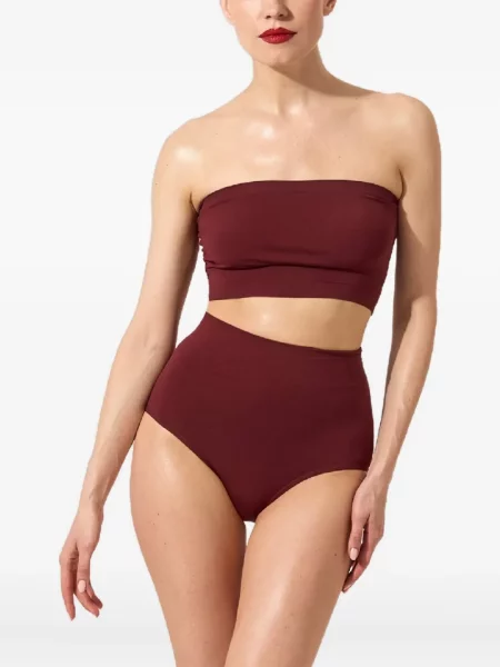 Sutien bandeau Wolford fără bretele roșu