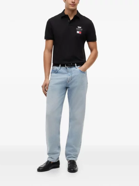 Polo Tommy Hilfiger με σχέδιο μαύρο