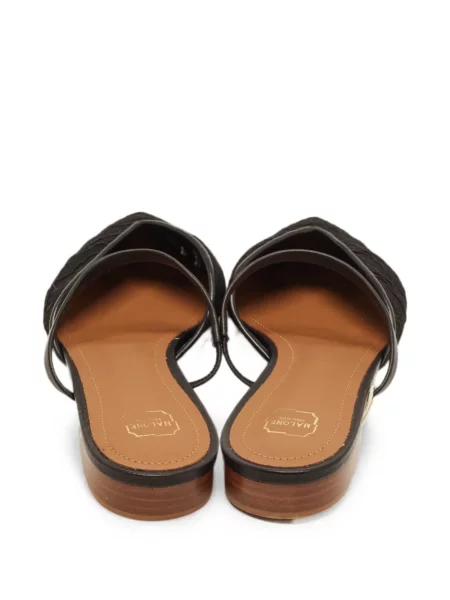 Papuci tip mules Malone Souliers fără toc negru