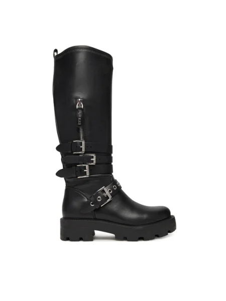 Ботуши Guess YANKY с платформа FLFYNK черно