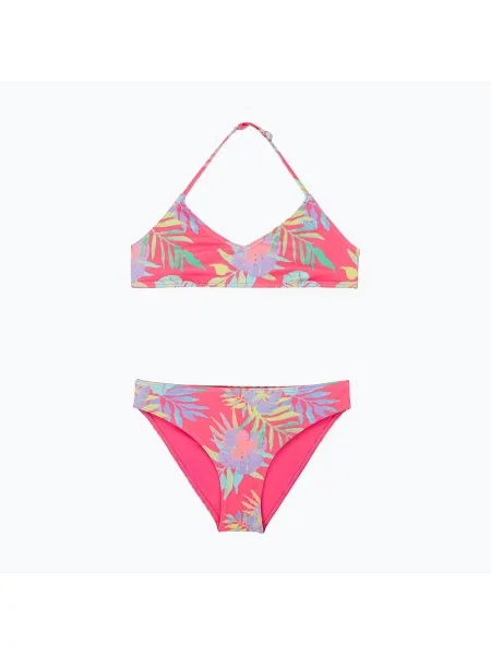 Gyermek kétrészes fürdőruha ROXY Aquarella Tri Bralette Set sangria sunset. Méret: cm rózsaszín