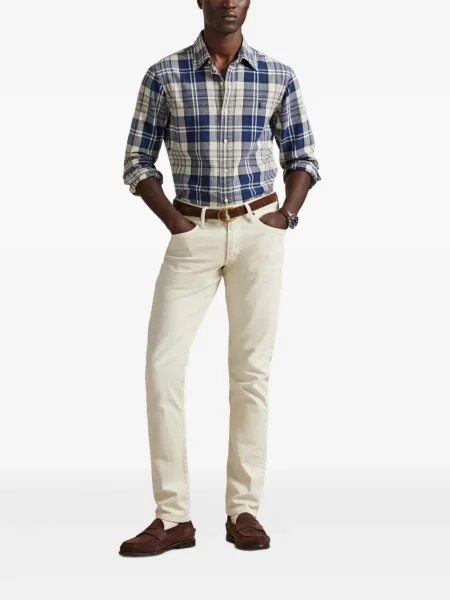 Șapcă Polo Ralph Lauren cu model herringbone din țesătură twill cu imagine albastru