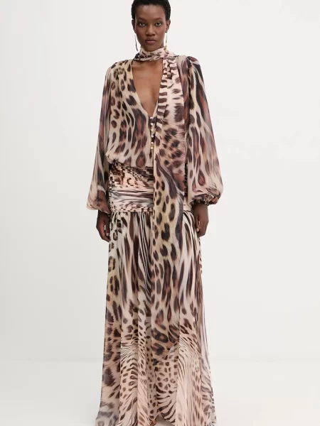 Retrofete ruha Opaline maxi harang alakú bézs