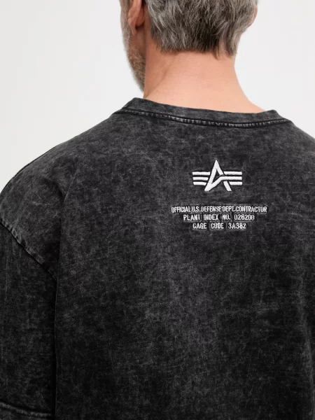 Alpha Industries póló Acid Logo fekete