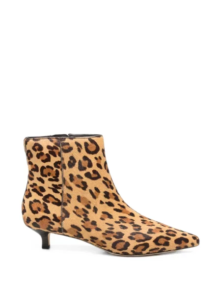 Cizme scurte Lauren Ralph Lauren cu imagine cu model leopard