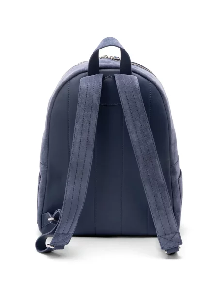 Rucsac Orciani din piele de căprioară albastru
