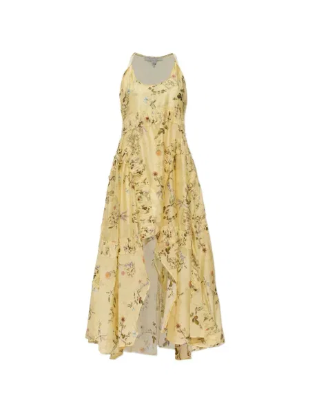 Rochie Allsaints cu model floral cu imagine galben