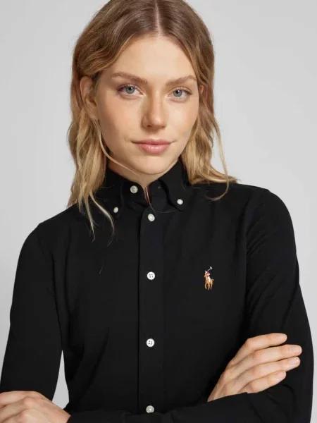 Polo Ralph Lauren koszula regular z kołnierzykiem klasycznym czarny