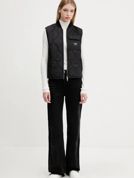 Guess Jeans bezrękawnik przejściowy czarny