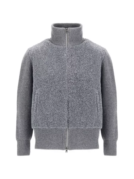 Cardigan Herno tricotate gri