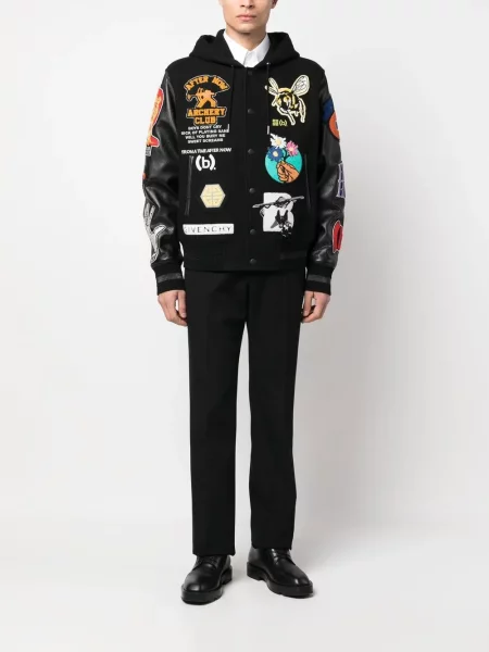 Geacă Givenchy cu glugă negru