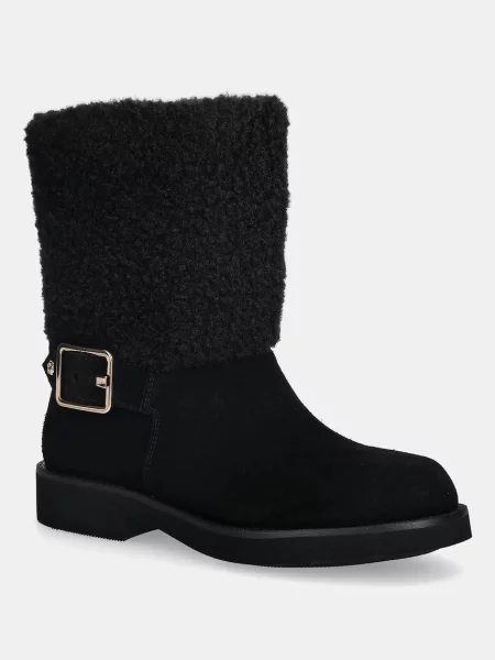 BOSS botine Eleri cu plat negru