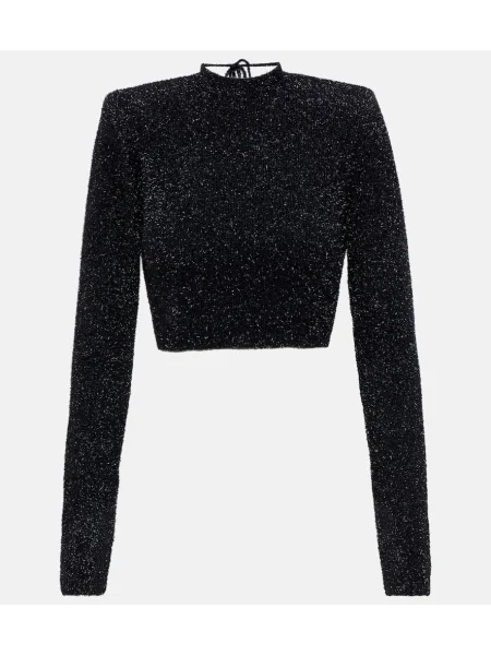 Cropp top Rotate tricotate albastru