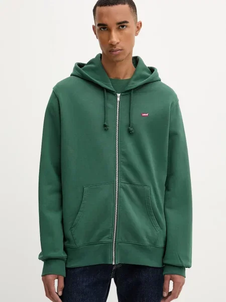 Суичър с качулка Levi's® с качулка зелено