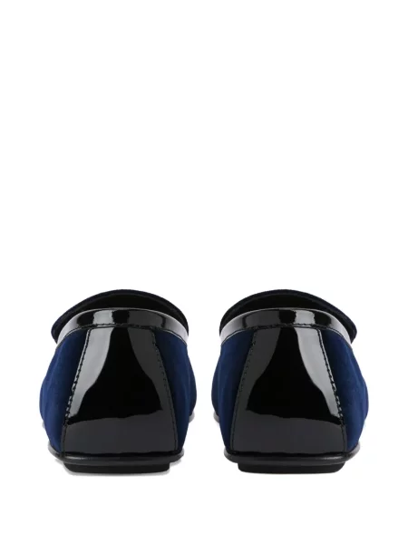 Pantofi loafer Giuseppe Zanotti de catifea albastru