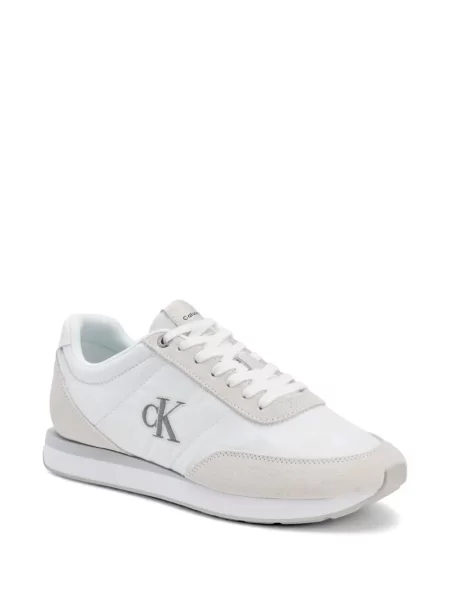 Sneakerși Calvin Klein cu imagine alb