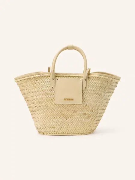 Jacquemus Nákupní Taška Le Panier Soli / zlatá / krémová béžová
