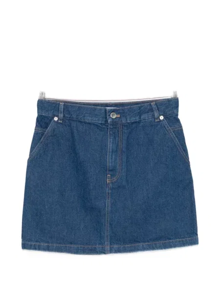 Mała mały spódnica jeansowa Maison Kitsune niebieska