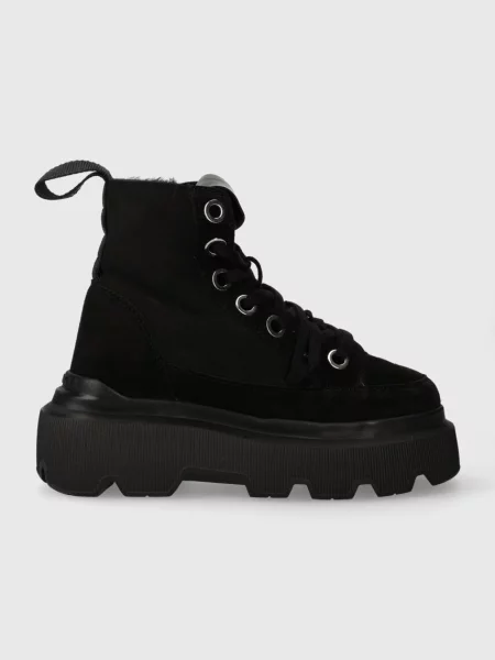Inuikii cizme de zapada din piele intoarsa Matilda Shearling negru