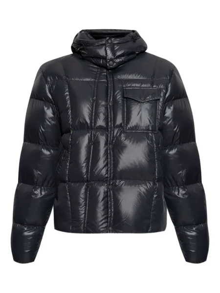 Geacă Moncler cu glugă negru