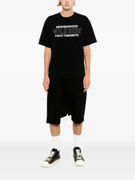 Scurt tricou Yohji Yamamoto negru