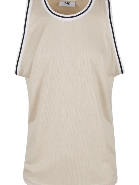 DEF Tricou bej deschis / negru alb