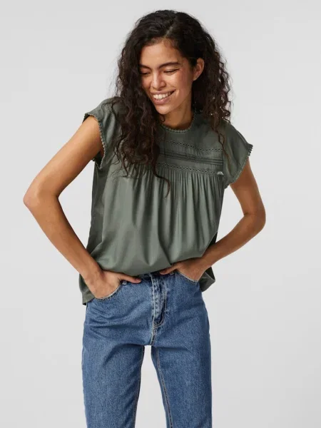 VERO MODA Blúzka Debbie' zelená