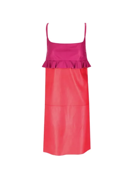 Rochie mini La Rose cu volane roșu