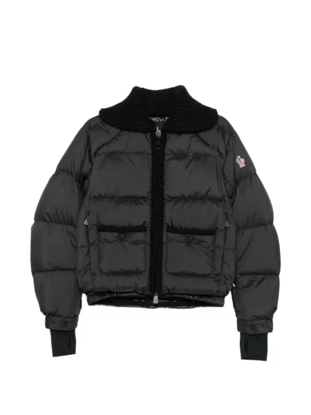 Matlasat geacă cu puf Moncler Grenoble de lână negru