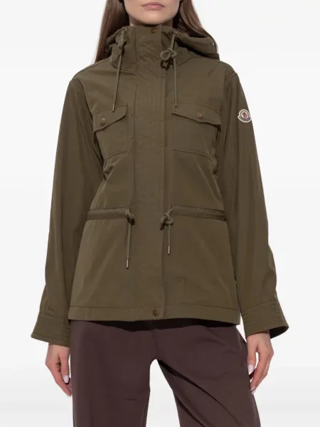 Geacă Moncler cu glugă verde