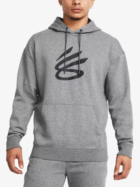 Pánska mikina Under Armour Curry Splash Hoodie castlerock/black čierna