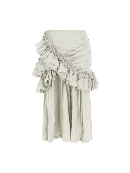 Spódnica midi Dries Van Noten szara