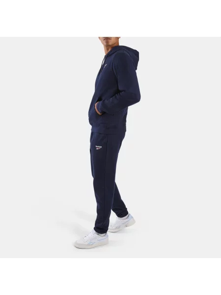 Reebok ID Mała bluza z kapturem z francuskiej frotte z logounisex Vector Navy Size: XS granatowa