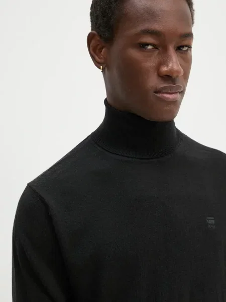 Шерстяной свитер G-star черный