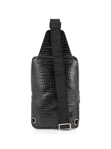 Geantă Philipp Plein cu imagine negru