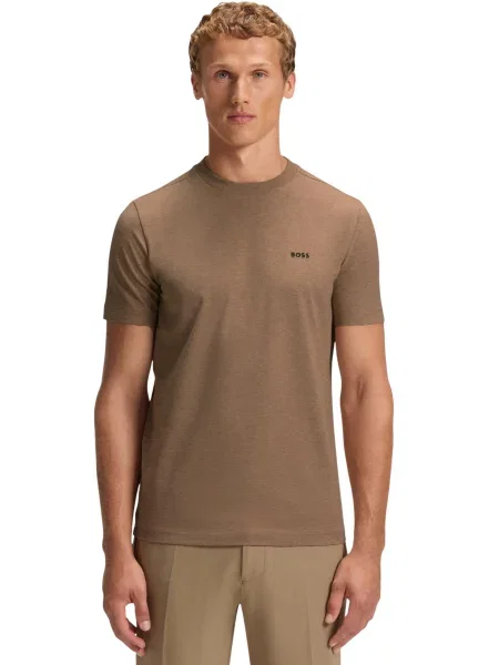 Majica Boss s kratkimi rokavi rjava