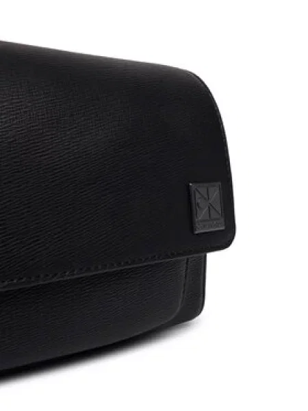 Torbica Calvin Klein Emblem Hw Small Slap Messenger crna