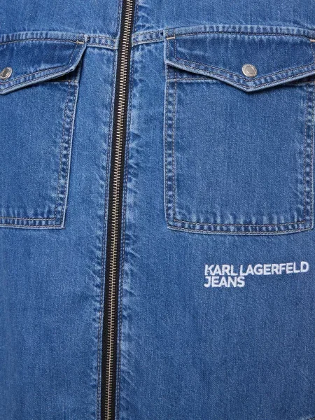 Джинсовое платье Karl Lagerfeld Jeans синее