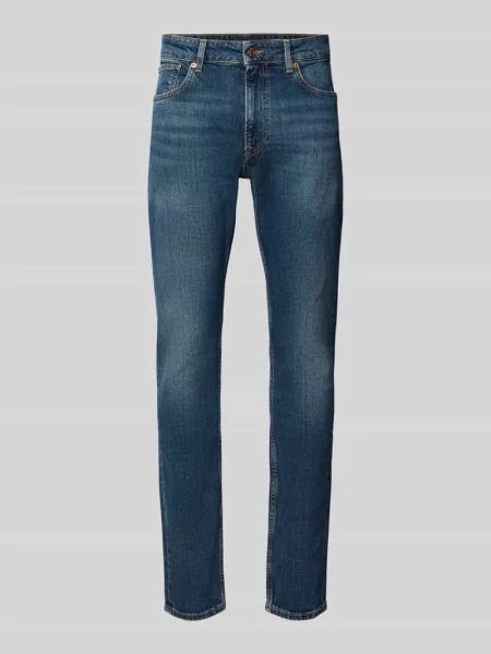 Jeansy o kroju tapered fit z efektem sprania model Stanley' Pepe Jeans niebieski