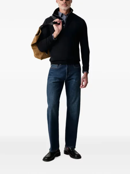 Pulover Karl Lagerfeld cu broderie albastru
