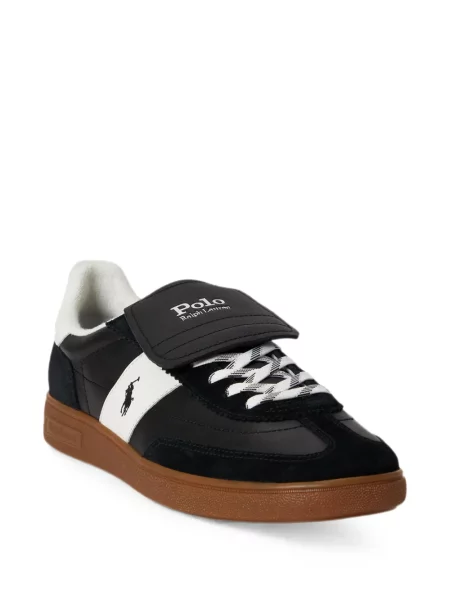 Τένις sneakers Polo Ralph Lauren με αυτόγραφο tweed μαύρο
