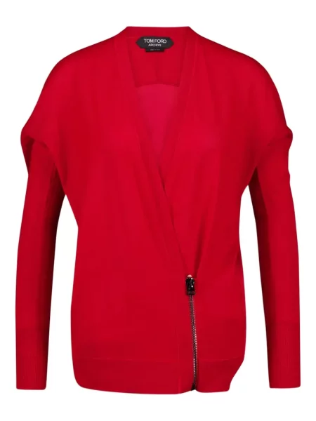 Kardigan Tom Ford kopertowy czerwony