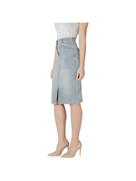 Fustă din denim Morgan alb