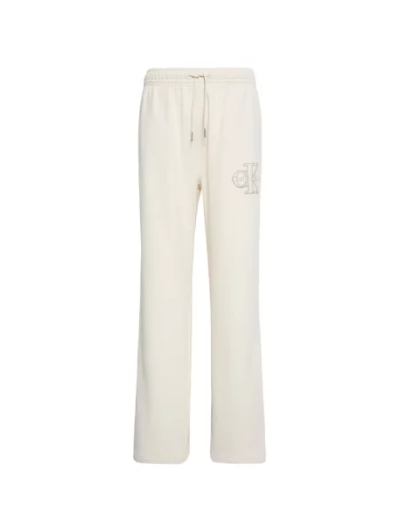 Pantaloni Calvin Klein alergare cu autograf cu cordon