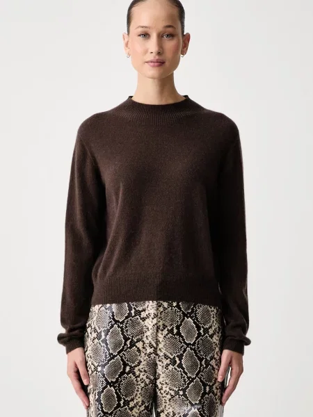 Kaos sweter kaszmirowy brązowy
