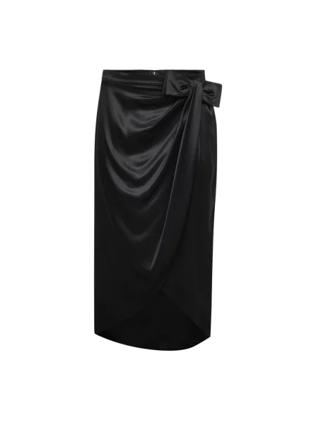 Lniana spódnica Valentino czarna