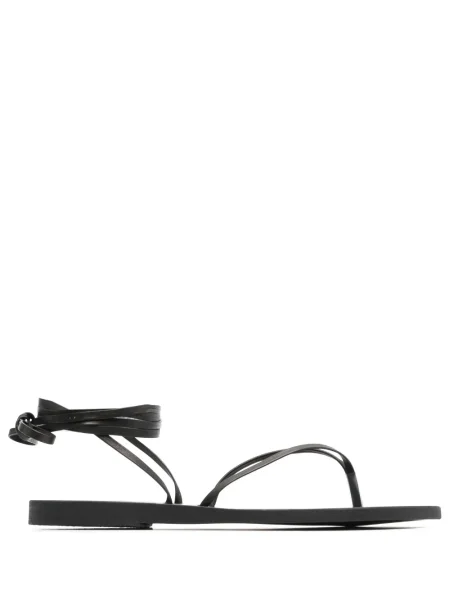 Sandale Ancient Greek Sandals din piele fără toc negru