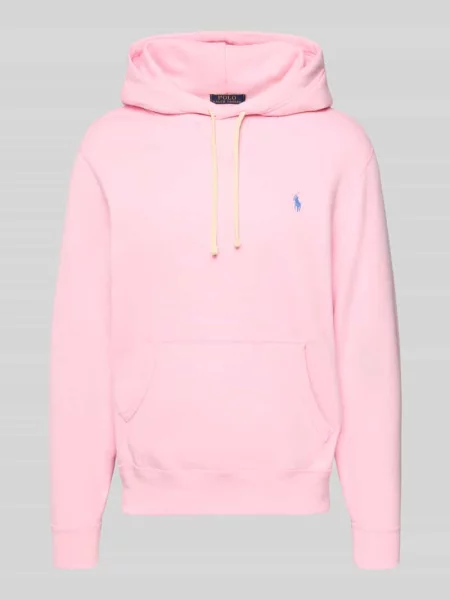 Bluza z kapturem o kroju regular fit z mieszanki bawełny Polo Ralph Lauren różowa